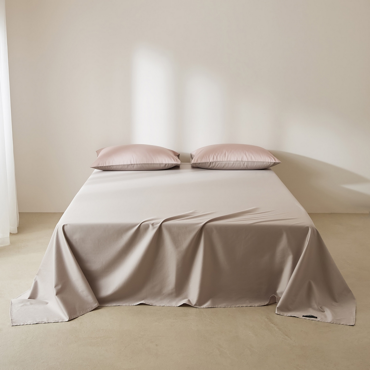 91家纺网 家纺一手货源 找家纺 EH家居 2026新款长绒棉安缦之境单品系列单床单 安缦之境-都市灰