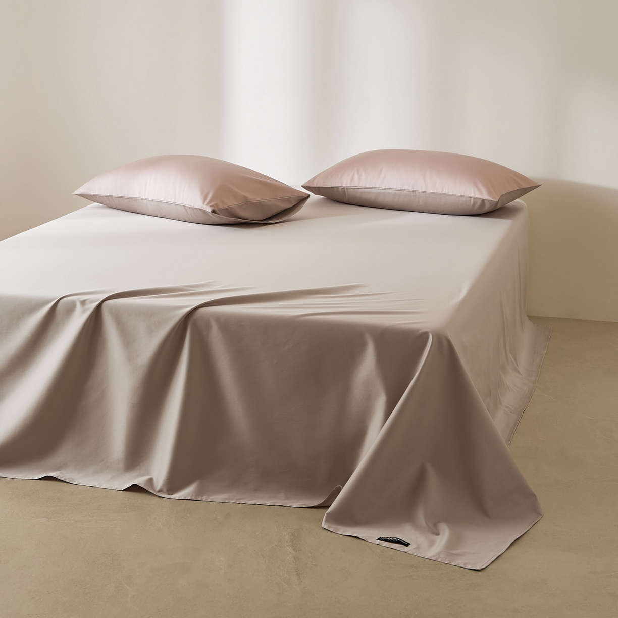 91家纺网 家纺一手货源 找家纺 EH家居 2026新款长绒棉安缦之境单品系列单床单 安缦之境-都市灰