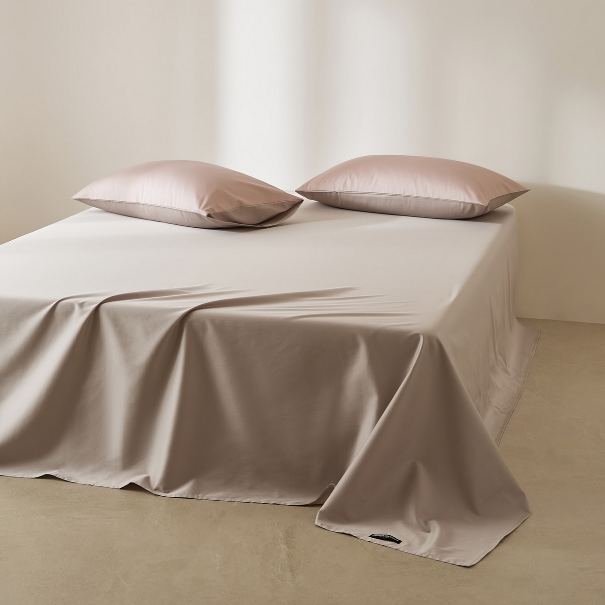 91家纺网 家纺一手货源 找家纺 EH家居 2026新款长绒棉安缦之境单品系列单床单 安缦之境-都市灰