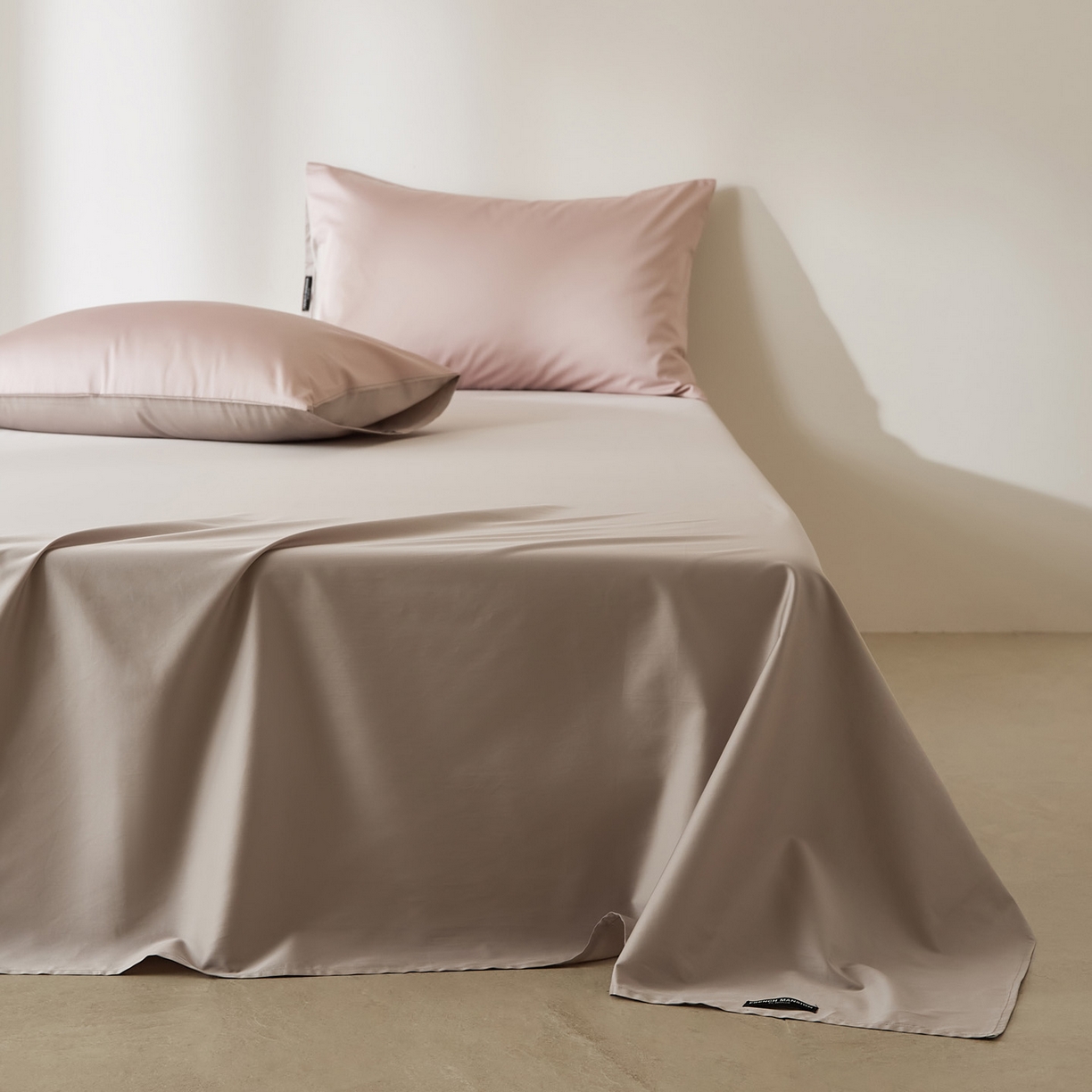 91家纺网 家纺一手货源 找家纺 EH家居 2026新款长绒棉安缦之境单品系列单床单 安缦之境-都市灰