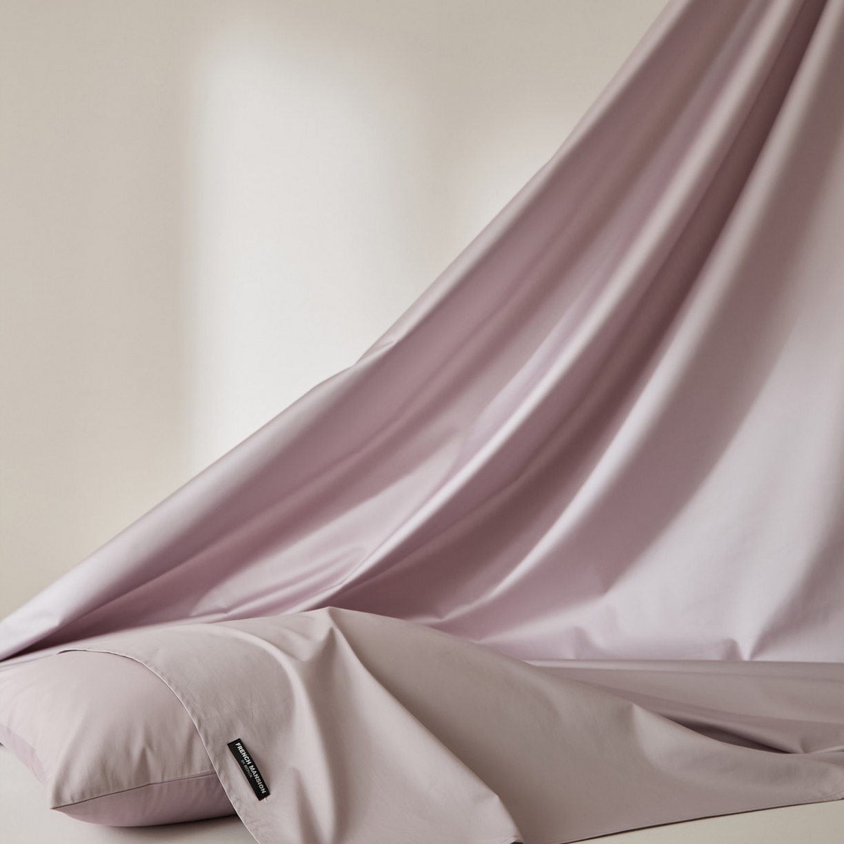 91家纺网 家纺一手货源 找家纺 EH家居 2026新款长绒棉安缦之境单品系列单床单 安缦之境-灰樱紫