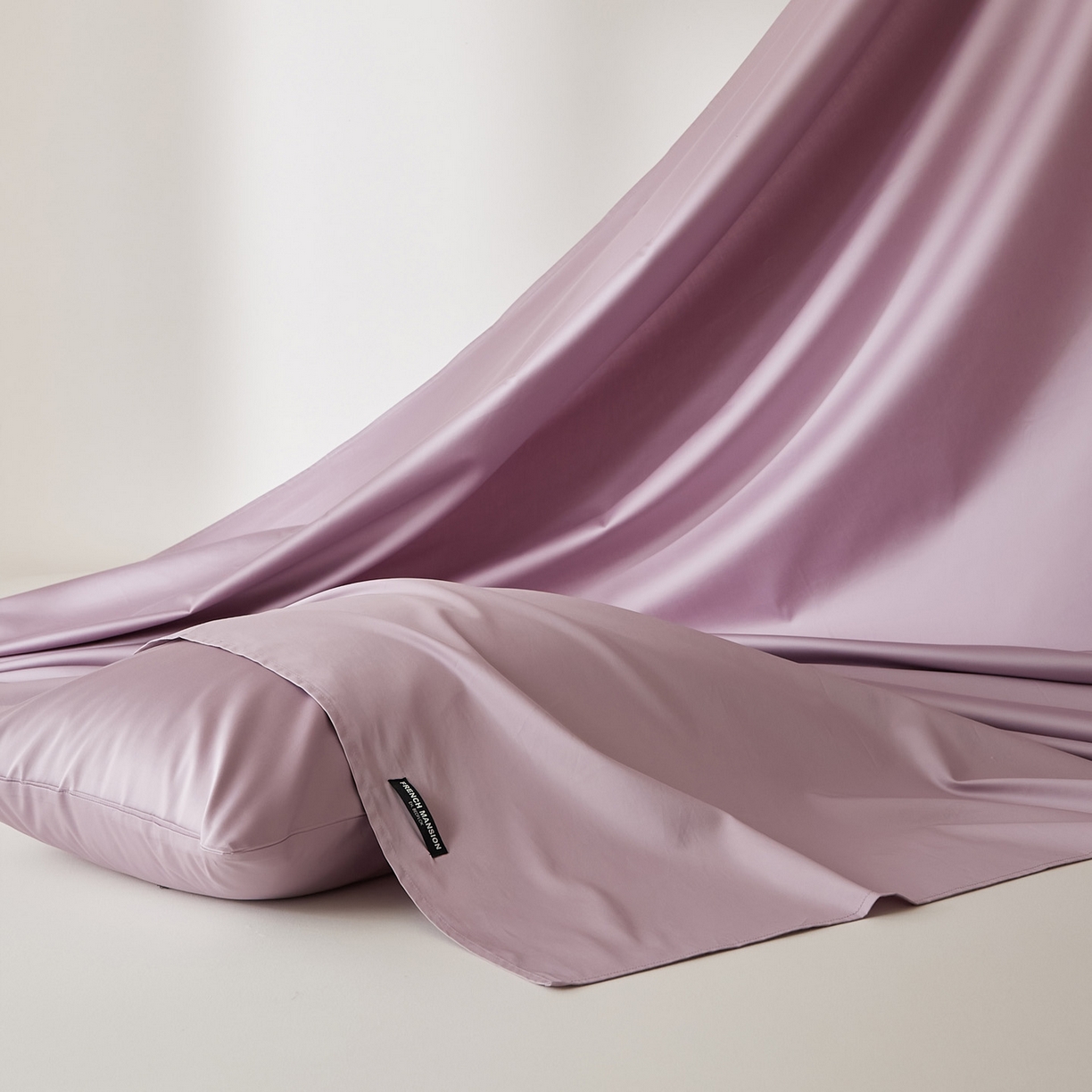 91家纺网 家纺一手货源 找家纺 EH家居 2026新款长绒棉安缦之境单品系列单床单 安缦之境-暮藤紫