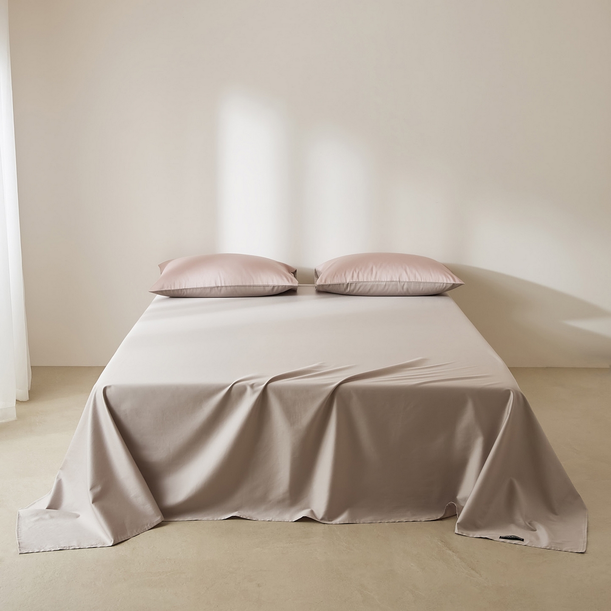 91家纺网 家纺一手货源 找家纺 EH家居 2026新款长绒棉安缦之境单品系列单床单 安缦之境-都市灰