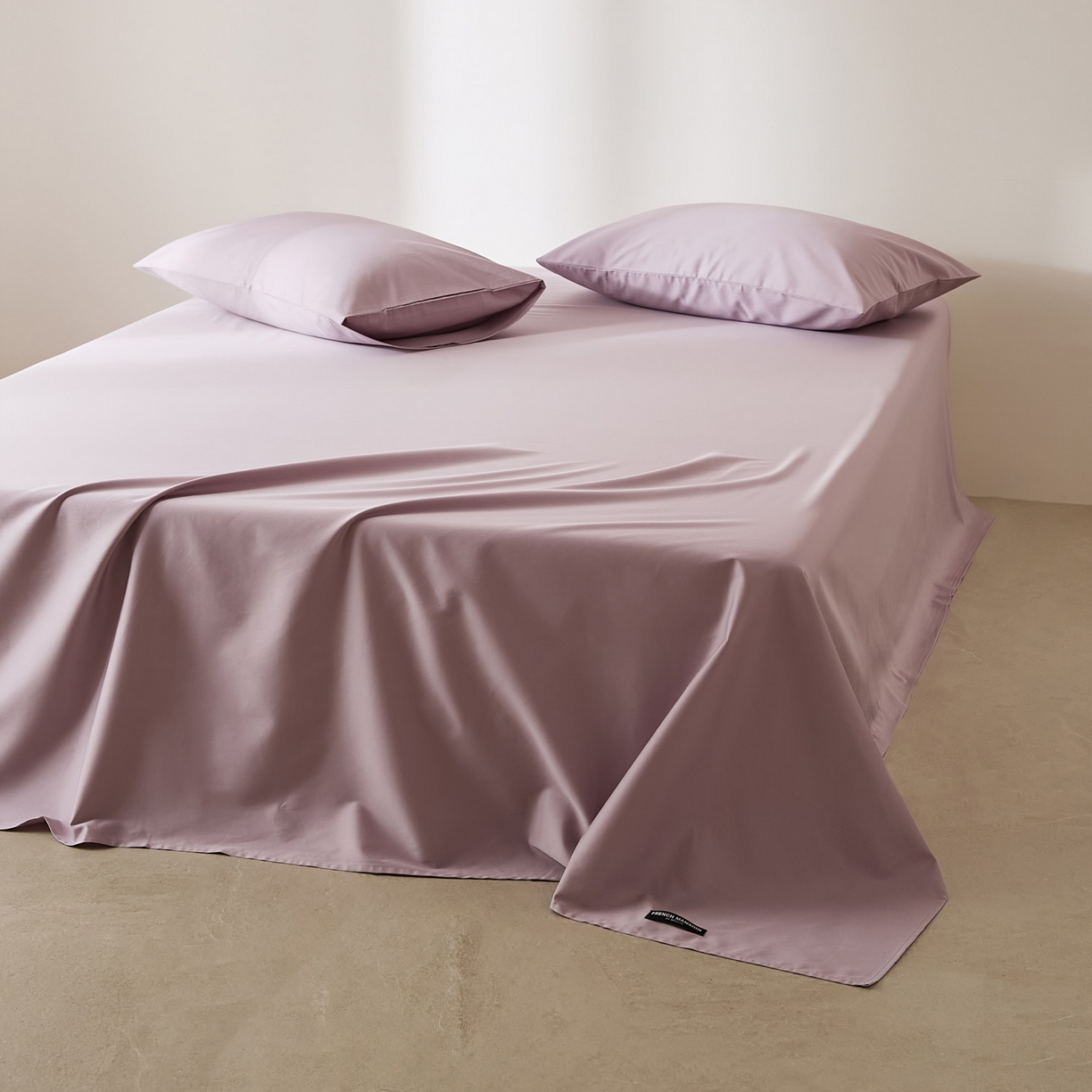 91家纺网 家纺一手货源 找家纺 EH家居 2026新款长绒棉安缦之境单品系列单床单 安缦之境-暮藤紫