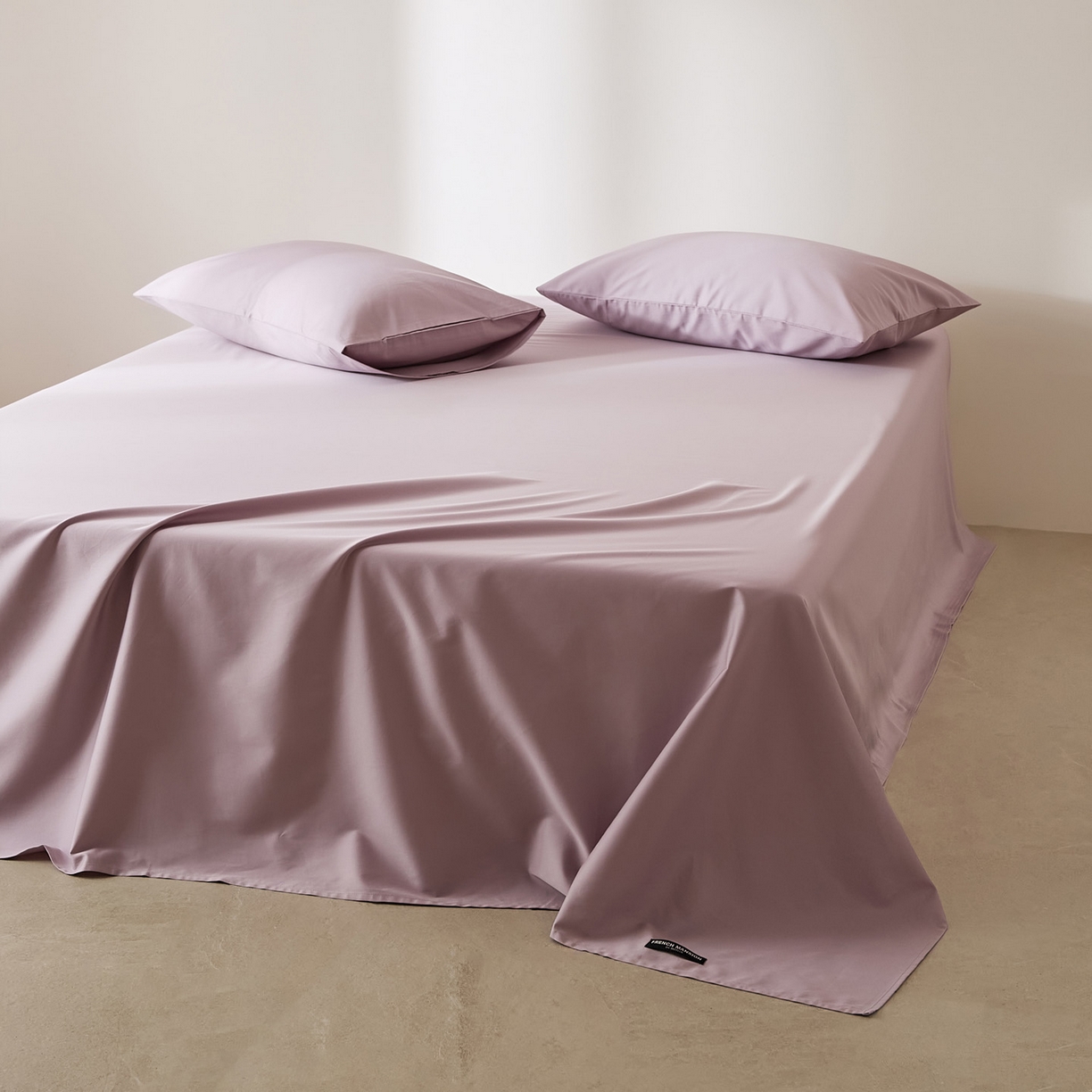 91家纺网 家纺一手货源 找家纺 EH家居 2026新款长绒棉安缦之境单品系列单床单 安缦之境-暮藤紫