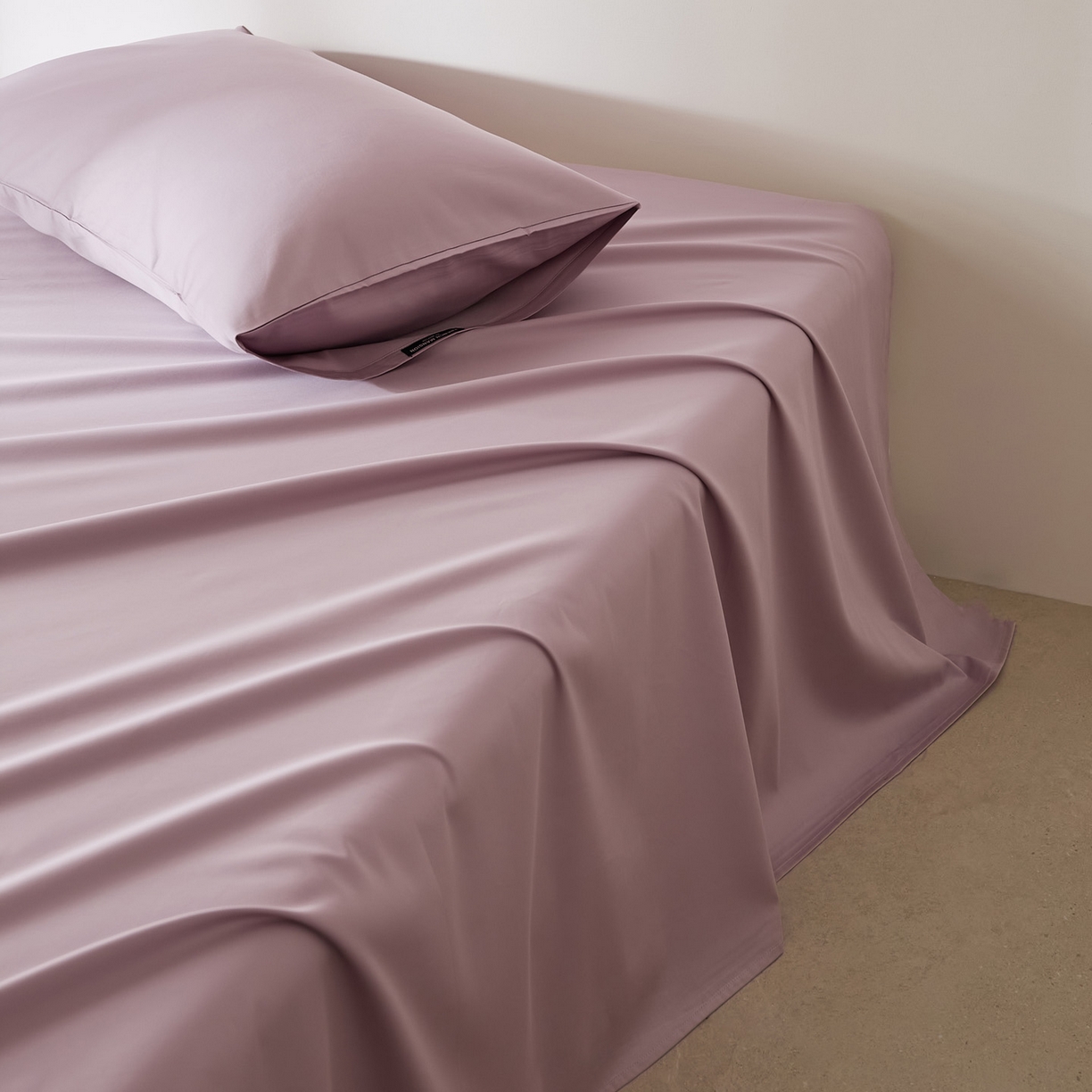 91家纺网 家纺一手货源 找家纺 EH家居 2026新款长绒棉安缦之境单品系列单床单 安缦之境-暮藤紫