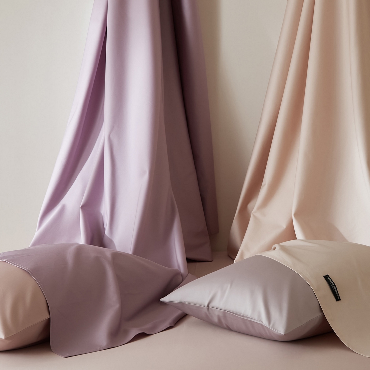 91家纺网 家纺一手货源 找家纺 EH家居 2026新款长绒棉安缦之境单品系列单床单 组合图仅供展示