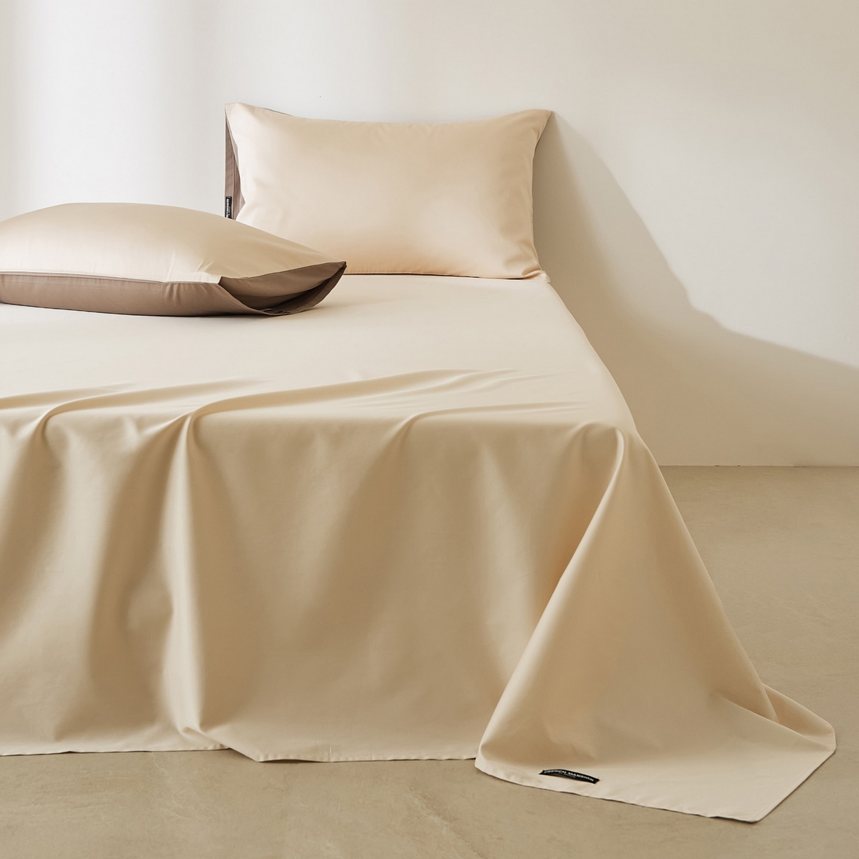 91家纺网 家纺一手货源 找家纺 EH家居 2026新款长绒棉安缦之境单品系列单床单 安缦之境-浅香槟色