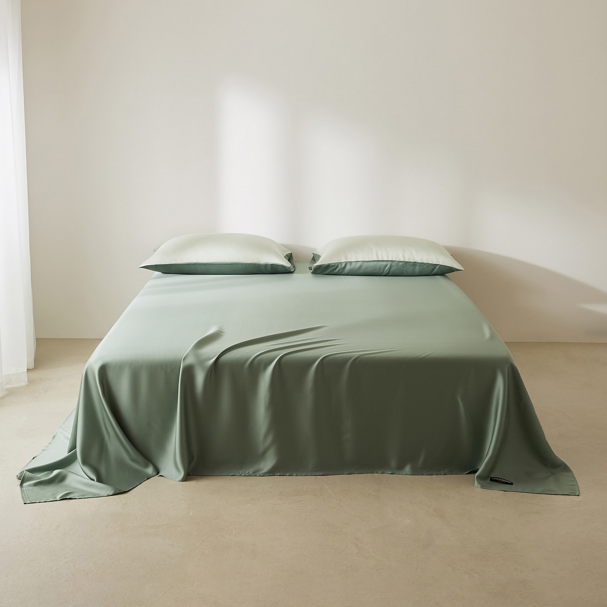 EH家居 2026新款长绒棉安缦之境单品系列单床单 安缦之境-藻绿