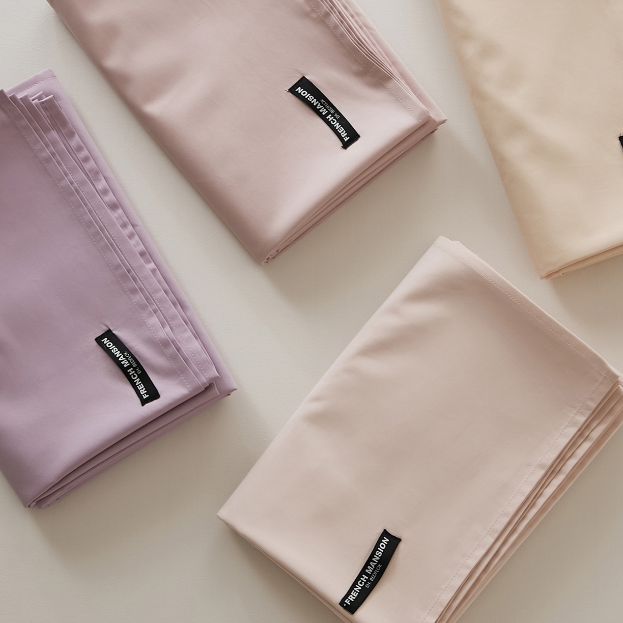 91家纺网 家纺一手货源 找家纺 EH家居 2026新款长绒棉安缦之境单品系列单床单 组合图仅供展示