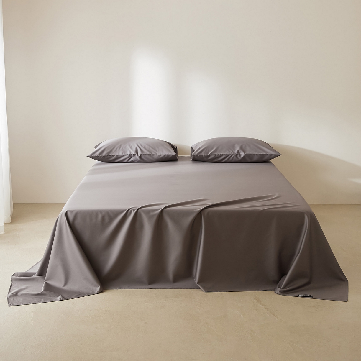 EH家居 2026新款长绒棉安缦之境单品系列单床单 安缦之境-冰岛灰