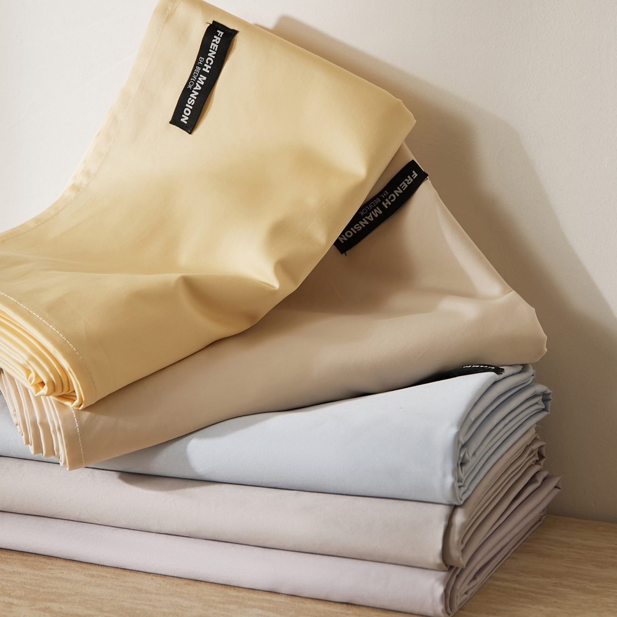 91家纺网 家纺一手货源 找家纺 EH家居 2026新款长绒棉安缦之境单品系列单床单 组合图仅供展示