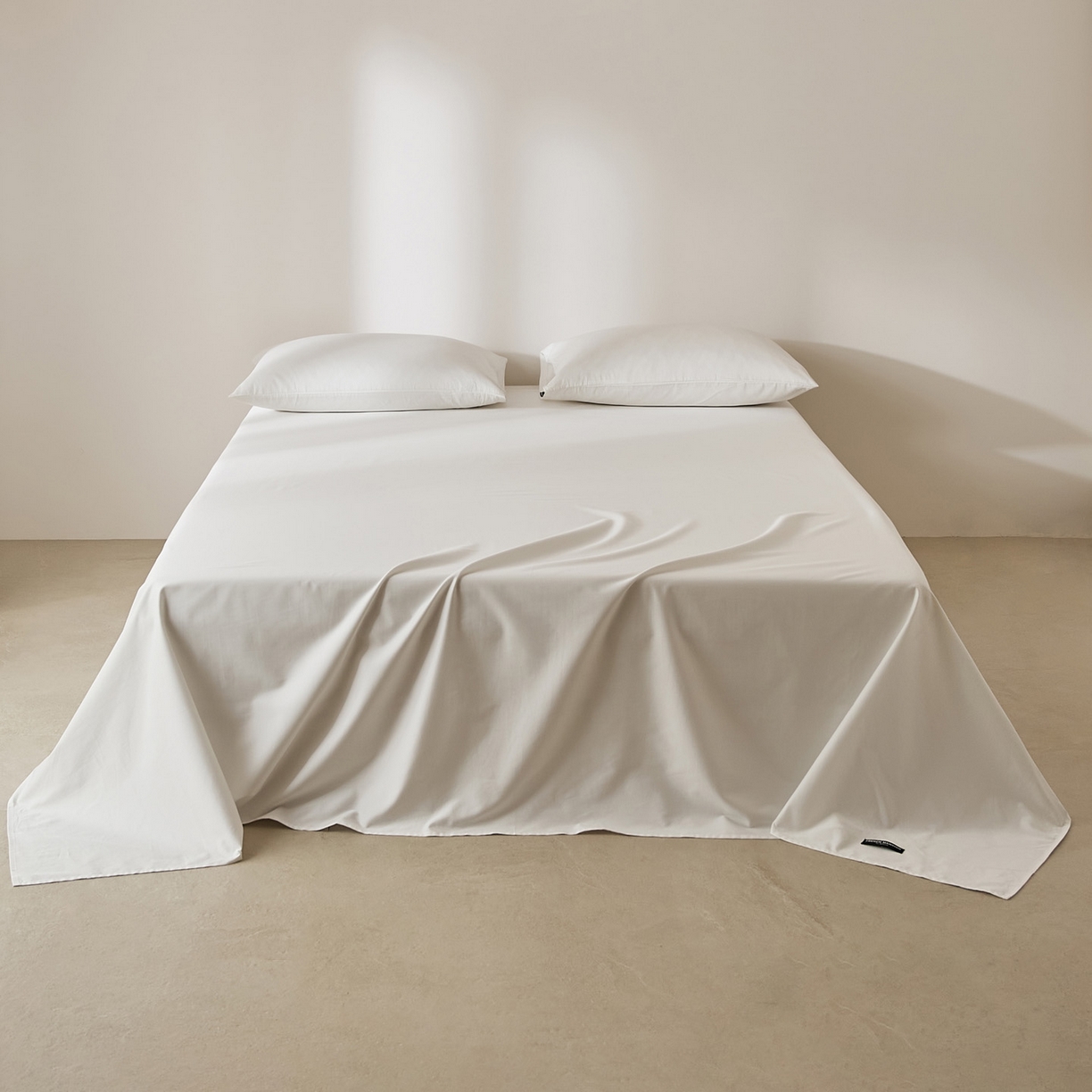 91家纺网 家纺一手货源 找家纺 EH家居 2026新款长绒棉安缦之境单品系列单床单 安缦之境-月影白