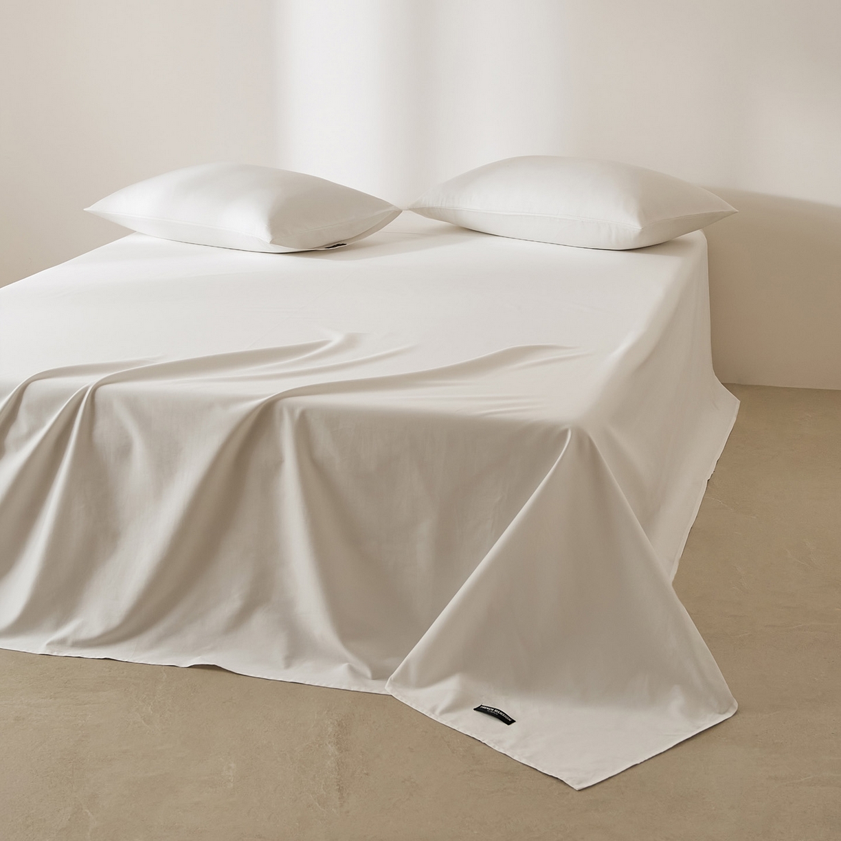 91家纺网 家纺一手货源 找家纺 EH家居 2026新款长绒棉安缦之境单品系列单床单 安缦之境-月影白