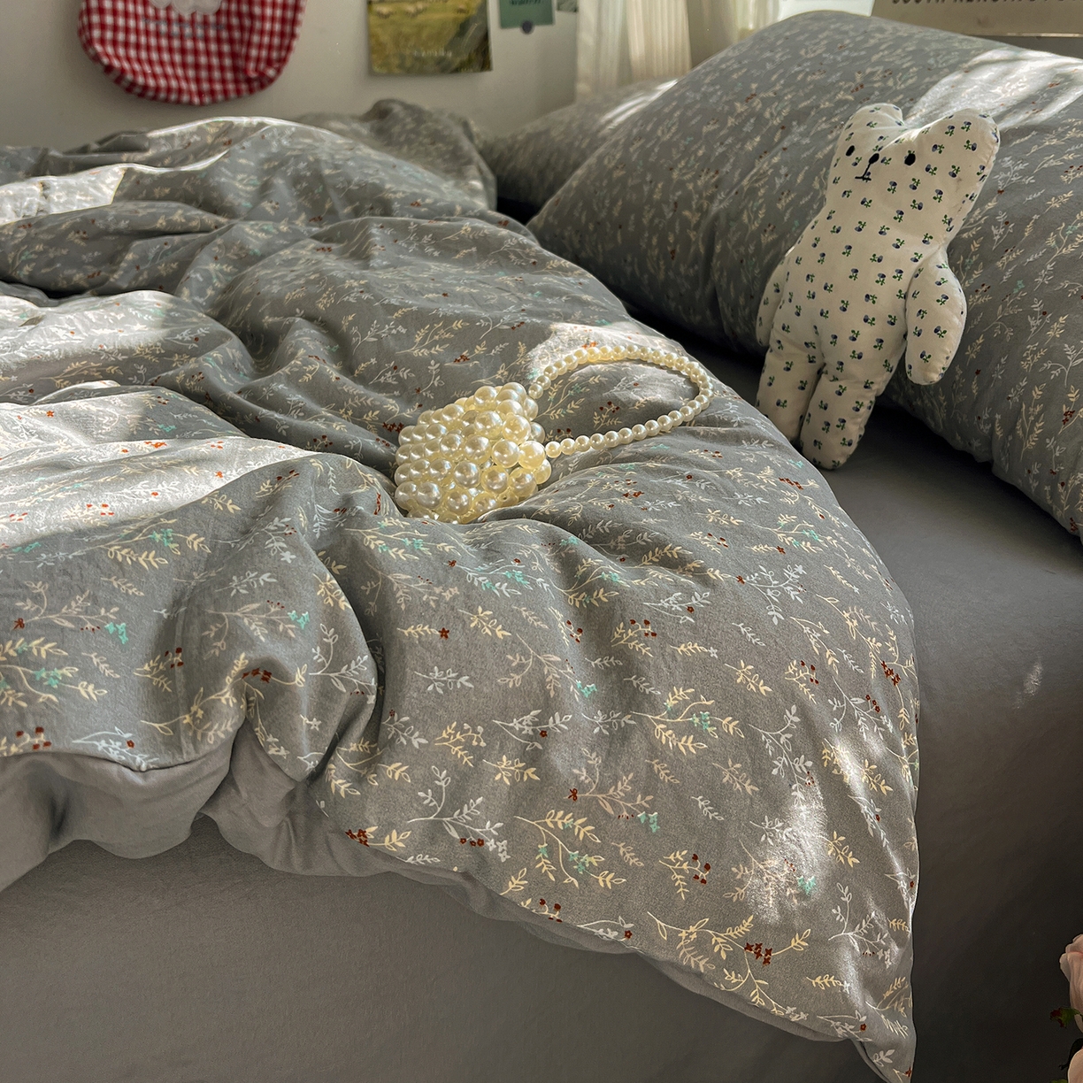 91家纺网 家纺一手货源 找家纺 （总）水墨江南 2026新款加厚仿棉古法水洗棉小布袋款印花四件套