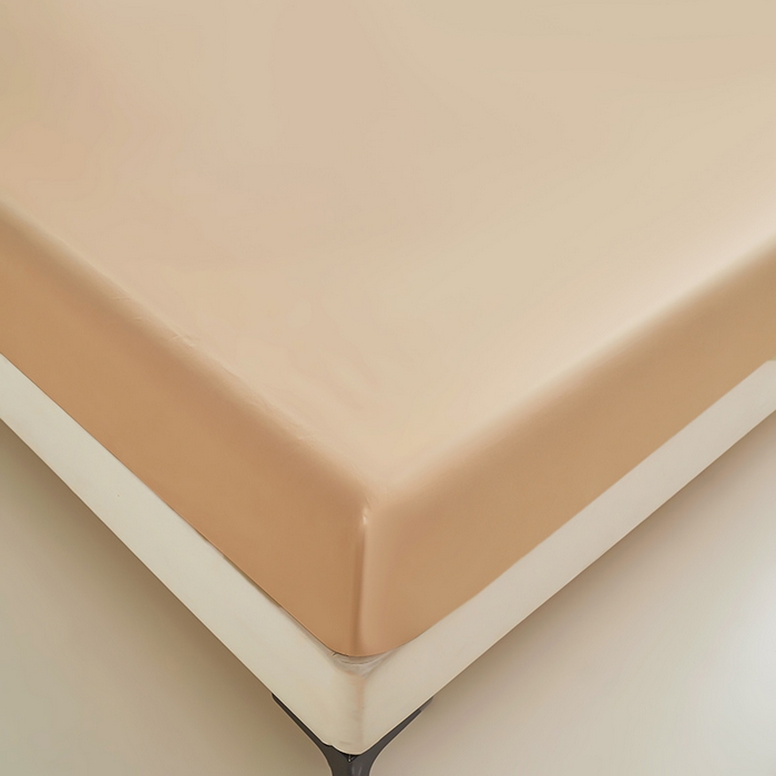 91家纺网 家纺一手货源 找家纺 名优家纺 2026新款纯色高密全棉纯棉床笠单床笠床笠单件 卡其棕