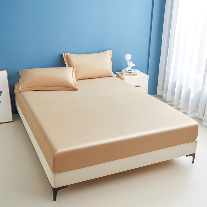 91家纺网 家纺一手货源 找家纺 名优家纺 2026新款纯色高密全棉纯棉床笠单床笠床笠单件 卡其棕