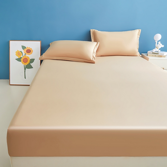 91家纺网 家纺一手货源 找家纺 名优家纺 2026新款纯色高密全棉纯棉床笠单床笠床笠单件 卡其棕