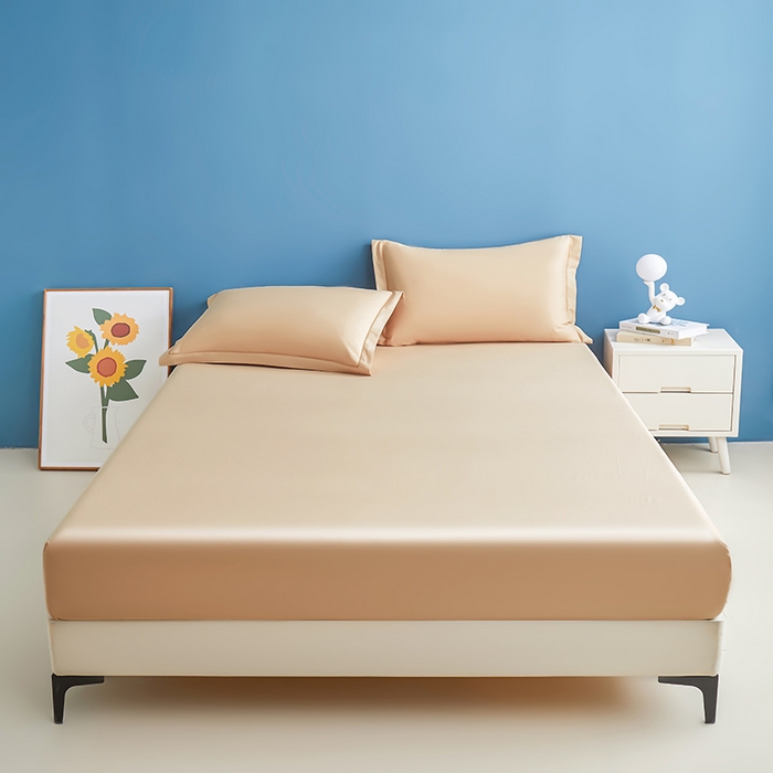 91家纺网 家纺一手货源 找家纺 名优家纺 2026新款纯色高密全棉纯棉床笠单床笠床笠单件 卡其棕