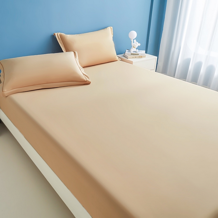 91家纺网 家纺一手货源 找家纺 名优家纺 2026新款纯色高密全棉纯棉床笠单床笠床笠单件 卡其棕