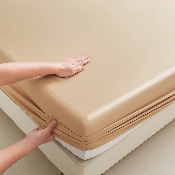 91家纺网 家纺一手货源 找家纺 名优家纺 2026新款纯色高密全棉纯棉床笠单床笠床笠单件 卡其棕