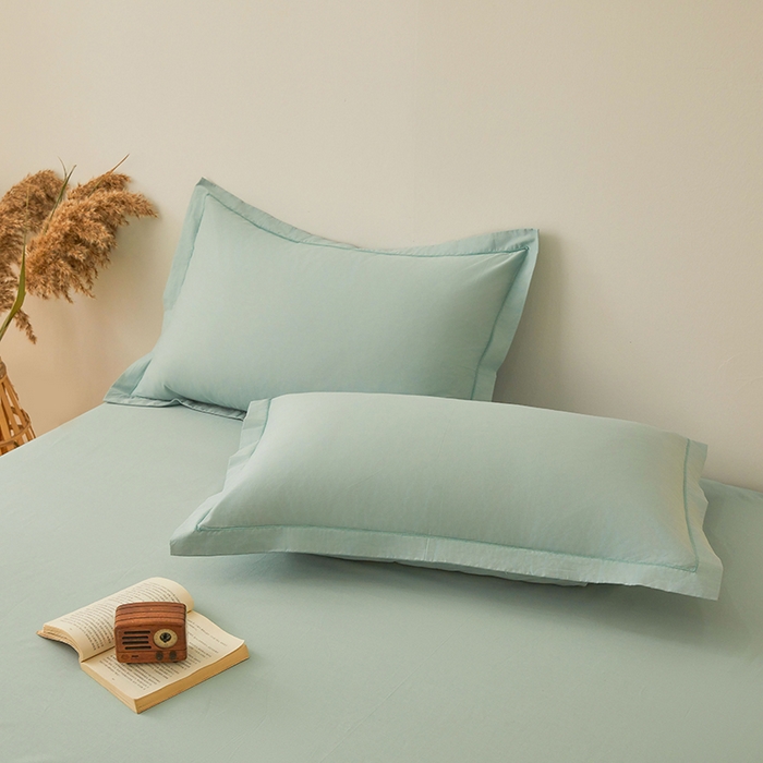 91家纺网 家纺一手货源 找家纺 名优家纺 2026新款纯色高密全棉纯棉床笠单床笠床笠单件 莫奈绿