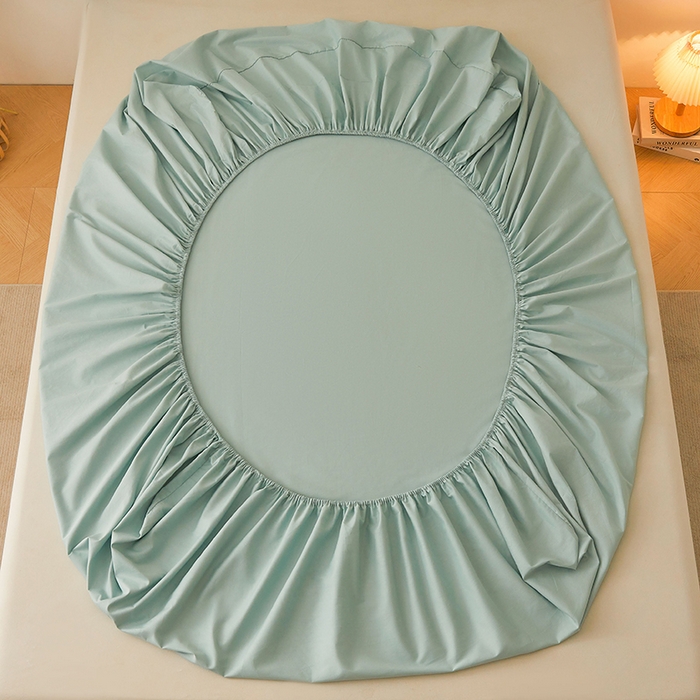 91家纺网 家纺一手货源 找家纺 名优家纺 2026新款纯色高密全棉纯棉床笠单床笠床笠单件 莫奈绿