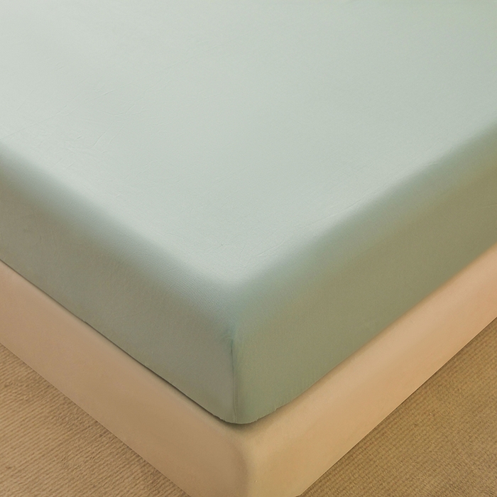 91家纺网 家纺一手货源 找家纺 名优家纺 2026新款纯色高密全棉纯棉床笠单床笠床笠单件 莫奈绿