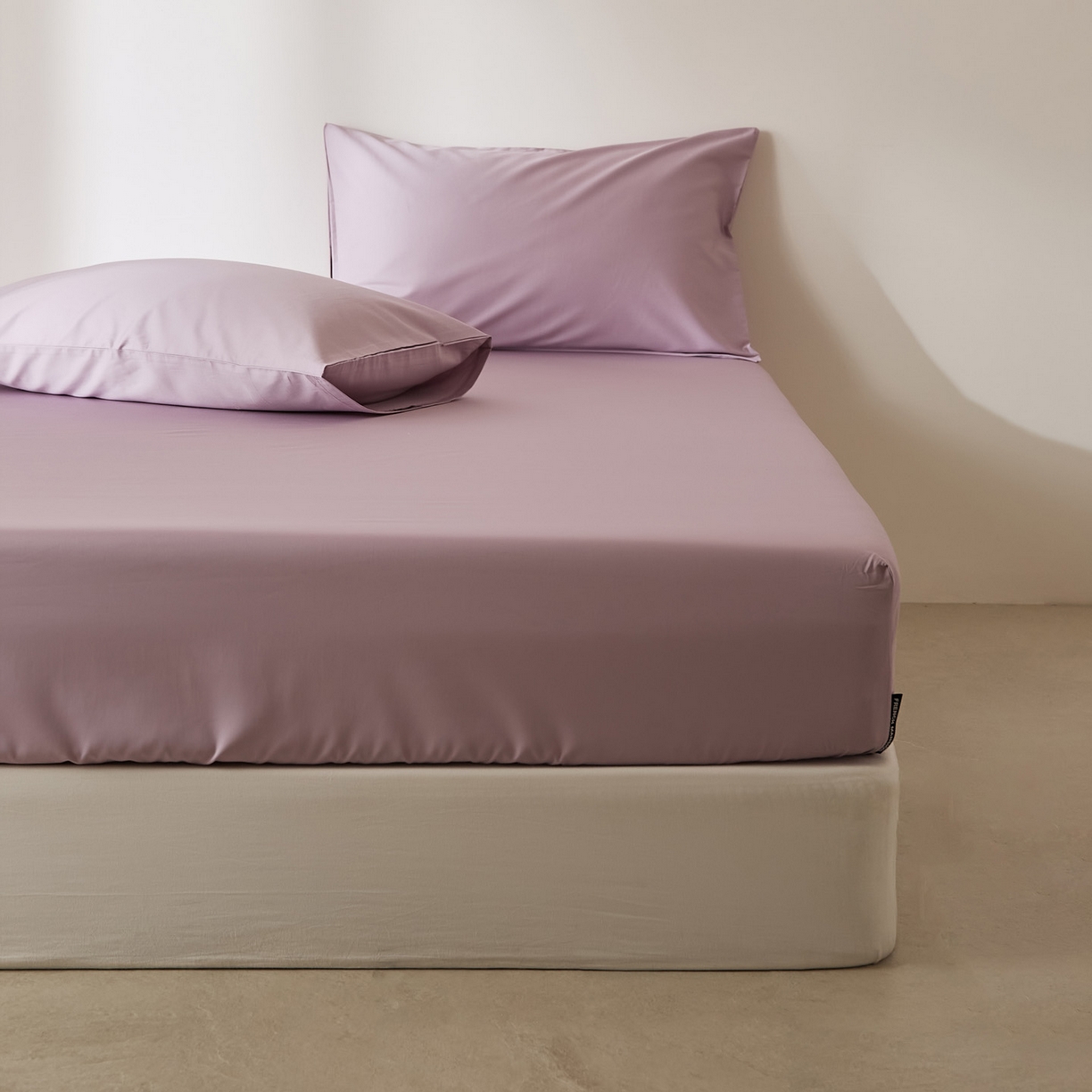 91家纺网 家纺一手货源 找家纺 EH家居 2026新款长绒棉安缦之境单品系列单床笠 安缦之境-暮藤紫