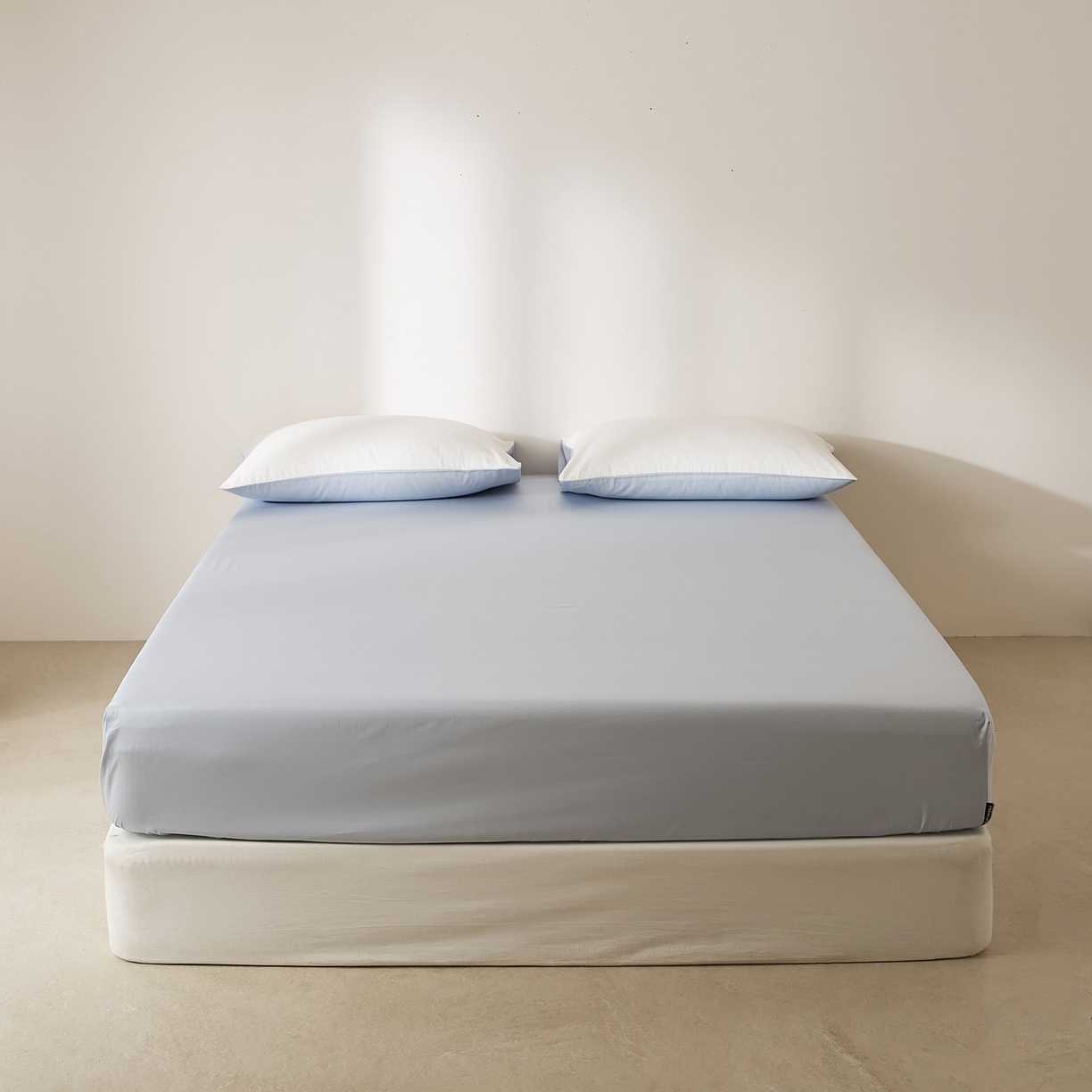 91家纺网 家纺一手货源 找家纺 EH家居 2026新款长绒棉安缦之境单品系列单床笠 安缦之境-夏至蓝