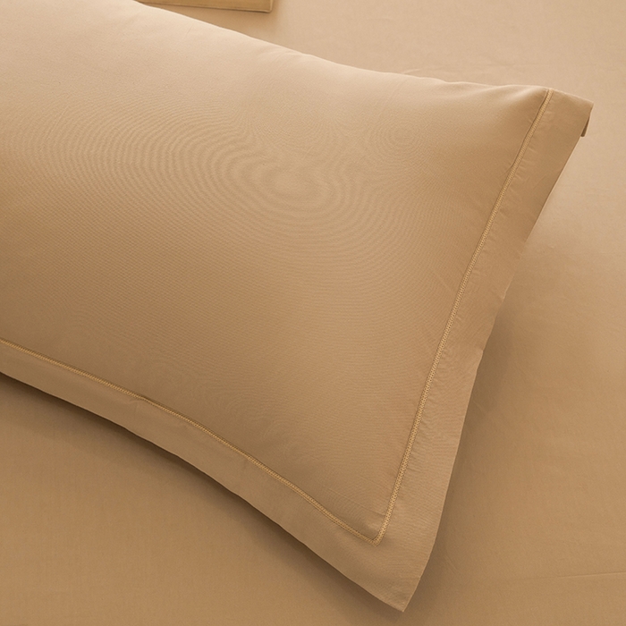 91家纺网 家纺一手货源 找家纺 名优家纺 2026新款纯色高密全棉纯棉床笠单床笠床笠单件 浅卡其