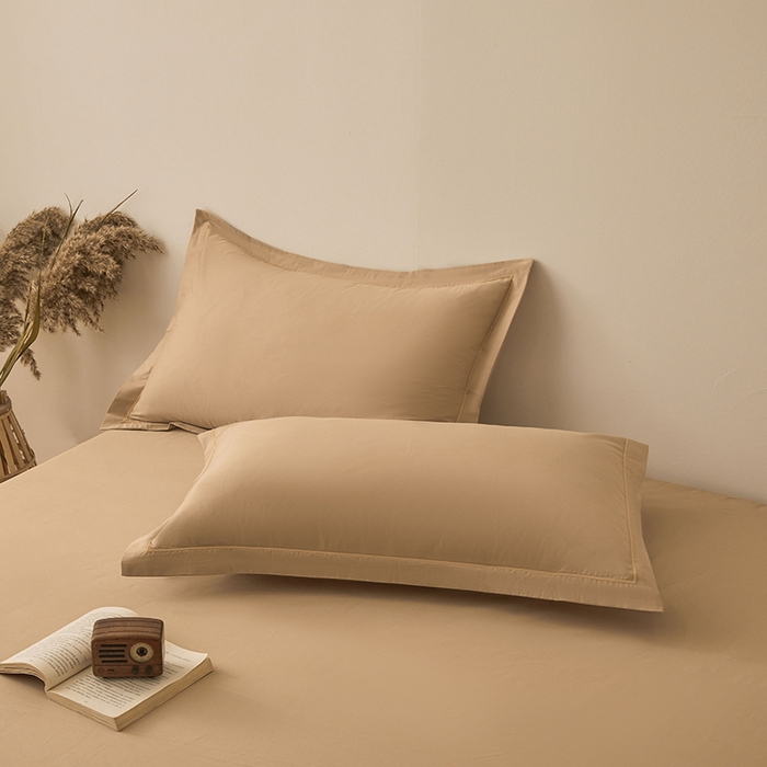 91家纺网 家纺一手货源 找家纺 名优家纺 2026新款纯色高密全棉纯棉床笠单床笠床笠单件 浅卡其