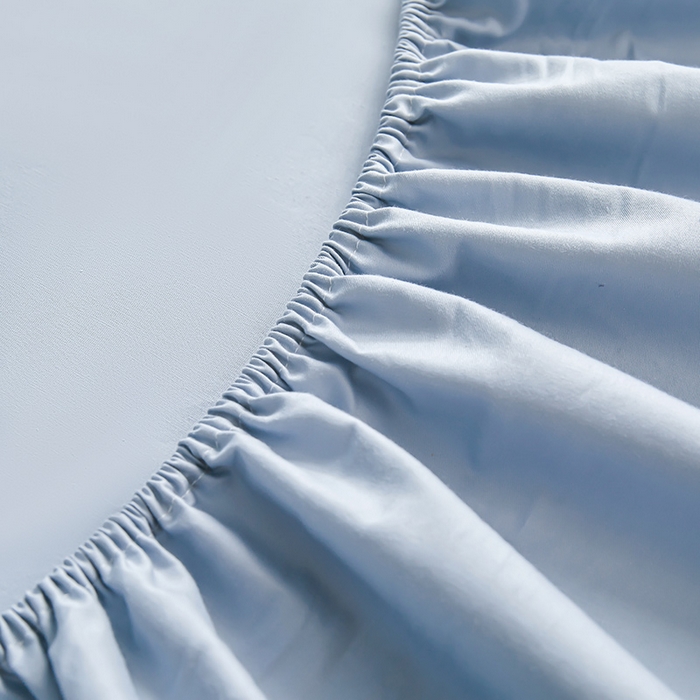 91家纺网 家纺一手货源 找家纺 名优家纺 2026新款纯色高密全棉纯棉床笠单床笠床笠单件 天空蓝