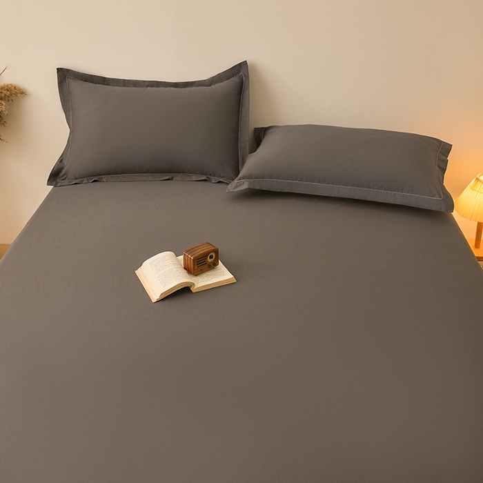 91家纺网 家纺一手货源 找家纺 名优家纺 2026新款纯色高密全棉纯棉床笠单床笠床笠单件 星耀黑