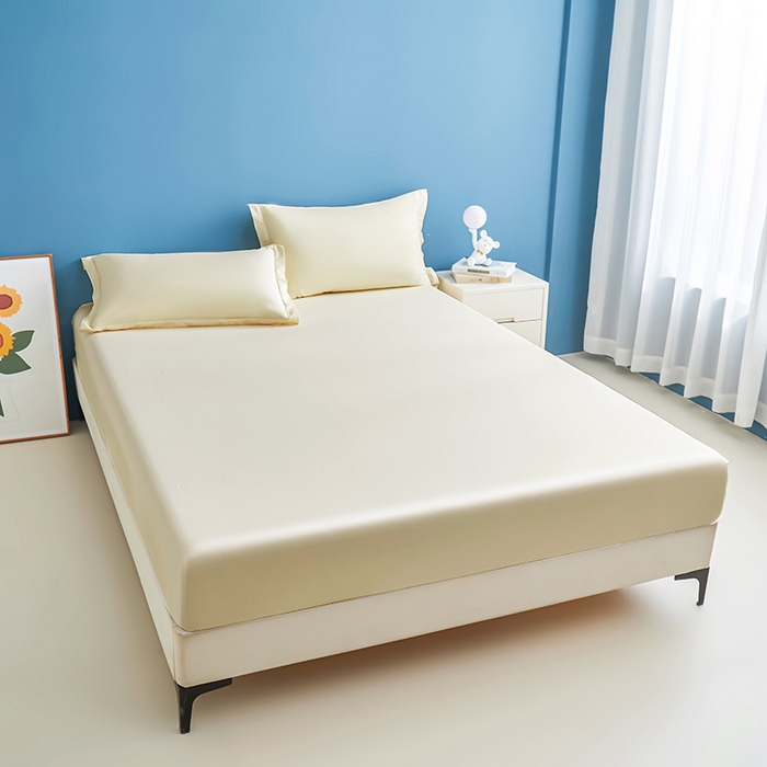 91家纺网 家纺一手货源 找家纺 名优家纺 2026新款纯色高密全棉纯棉床笠单床笠床笠单件 珍珠白