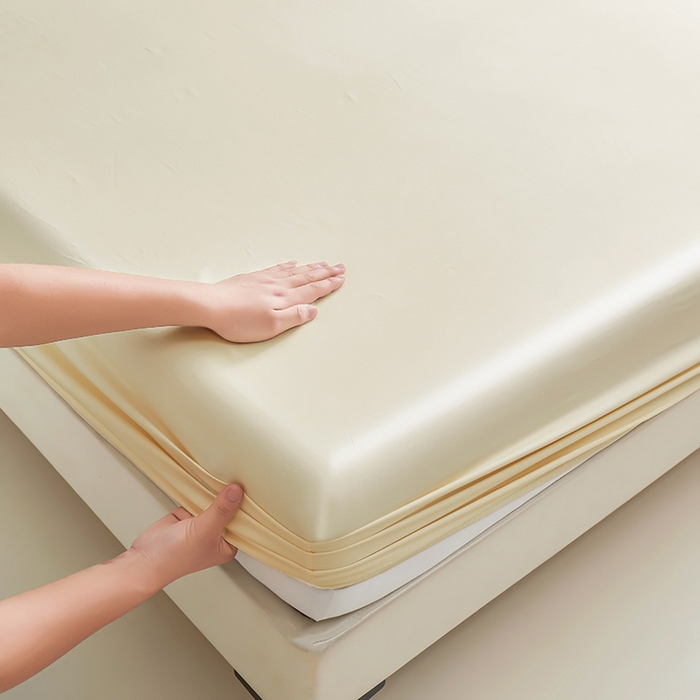 91家纺网 家纺一手货源 找家纺 名优家纺 2026新款纯色高密全棉纯棉床笠单床笠床笠单件 珍珠白