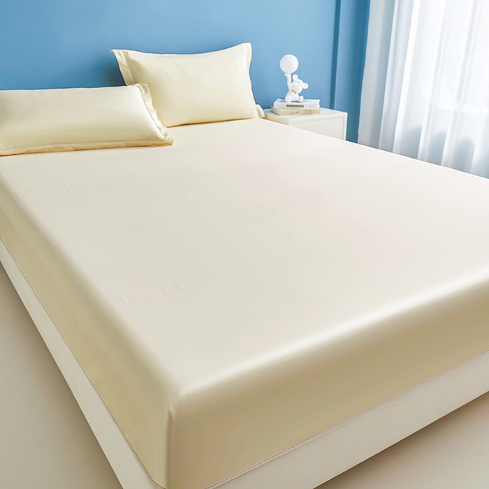 91家纺网 家纺一手货源 找家纺 名优家纺 2026新款纯色高密全棉纯棉床笠单床笠床笠单件 珍珠白