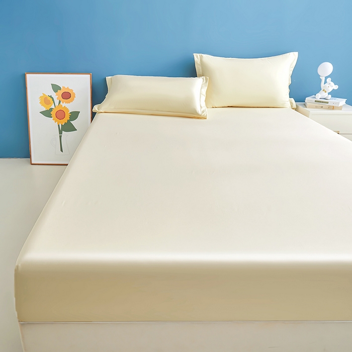 91家纺网 家纺一手货源 找家纺 名优家纺 2026新款纯色高密全棉纯棉床笠单床笠床笠单件 珍珠白