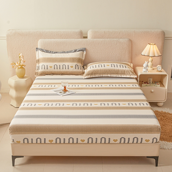 91家纺网 家纺一手货源 找家纺 名优家纺 2026新款纯色高密全棉纯棉床笠单床笠床笠单件 初见-咖