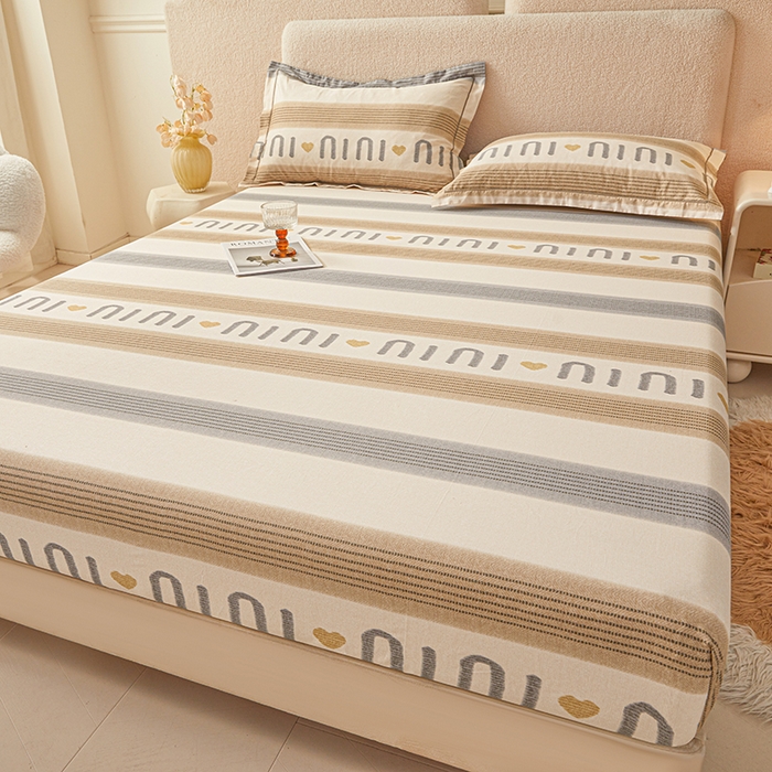 91家纺网 家纺一手货源 找家纺 名优家纺 2026新款纯色高密全棉纯棉床笠单床笠床笠单件 初见-咖