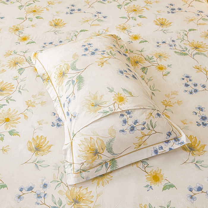 91家纺网 家纺一手货源 找家纺 名优家纺 2026新款纯色高密全棉纯棉床笠单床笠床笠单件 洛颜-蓝