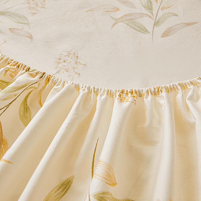 91家纺网 家纺一手货源 找家纺 名优家纺 2026新款纯色高密全棉纯棉床笠单床笠床笠单件 森野花簇-绿