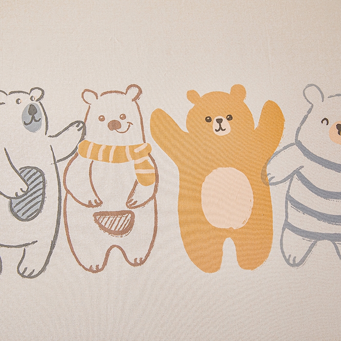 91家纺网 家纺一手货源 找家纺 名优家纺 2026新款纯色高密全棉纯棉床笠单床笠床笠单件 熊派对-米