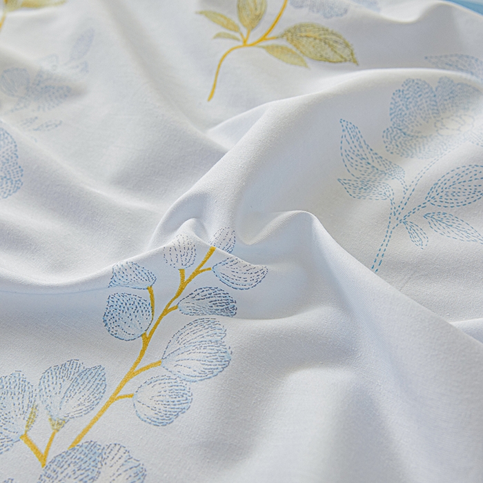 91家纺网 家纺一手货源 找家纺 名优家纺 2026新款纯色高密全棉纯棉床笠单床笠床笠单件 绣花仙-蓝