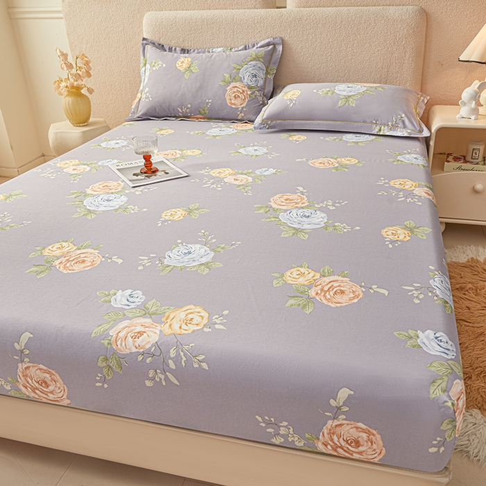 91家纺网 家纺一手货源 找家纺 名优家纺 2026新款纯色高密全棉纯棉床笠单床笠床笠单件 絮棠-灰