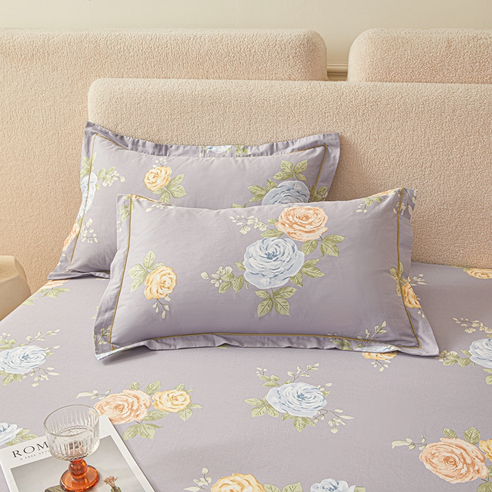 91家纺网 家纺一手货源 找家纺 名优家纺 2026新款纯色高密全棉纯棉床笠单床笠床笠单件 絮棠-灰