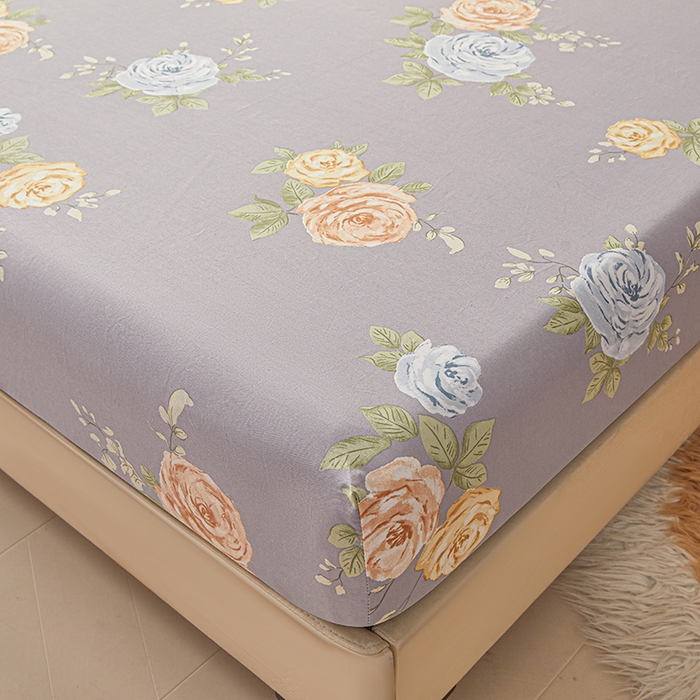 91家纺网 家纺一手货源 找家纺 名优家纺 2026新款纯色高密全棉纯棉床笠单床笠床笠单件 絮棠-灰