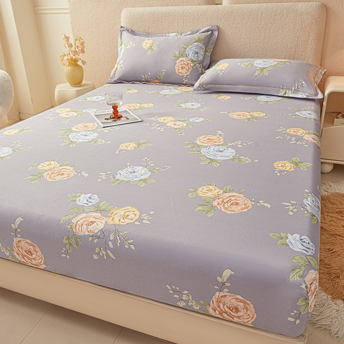 91家纺网 家纺一手货源 找家纺 名优家纺 2026新款纯色高密全棉纯棉床笠单床笠床笠单件 絮棠-灰