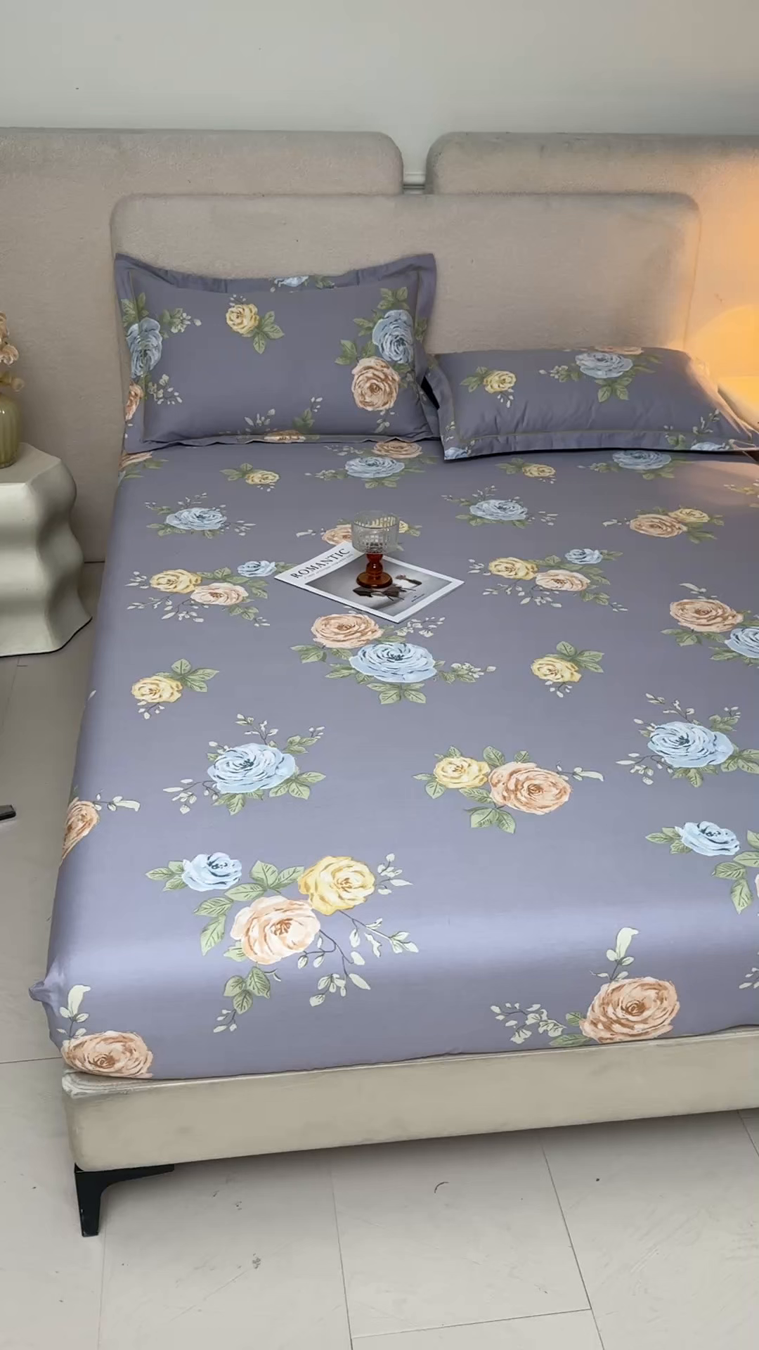 91家纺网 家纺一手货源 找家纺 名优家纺 2026新款纯色高密全棉纯棉床笠单床笠床笠单件 絮棠-灰