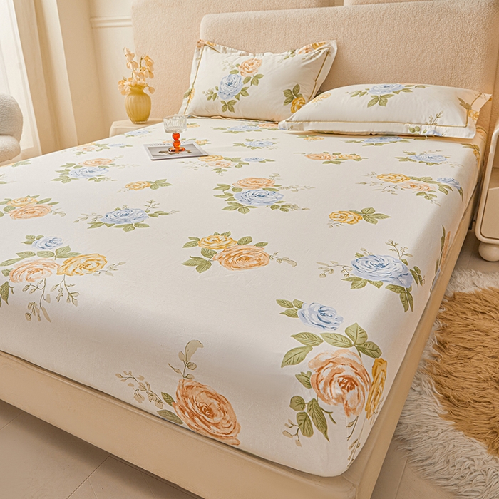 91家纺网 家纺一手货源 找家纺 名优家纺 2026新款纯色高密全棉纯棉床笠单床笠床笠单件 絮棠-米